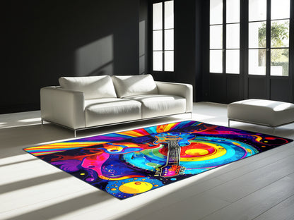 Abstract Inferno Rug