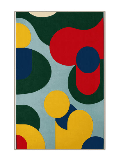 Retro Ruckus Witty Twist - Premium Sand Modern Area Rug | Plush & Washable Options | Rugolution Home Decor