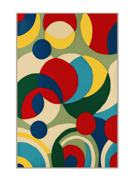 Retro Ruckus Vivid Wiggle - Premium DarkKhaki (W3C) Modern Area Rug | Plush & Washable Options | Rugolution Home Decor