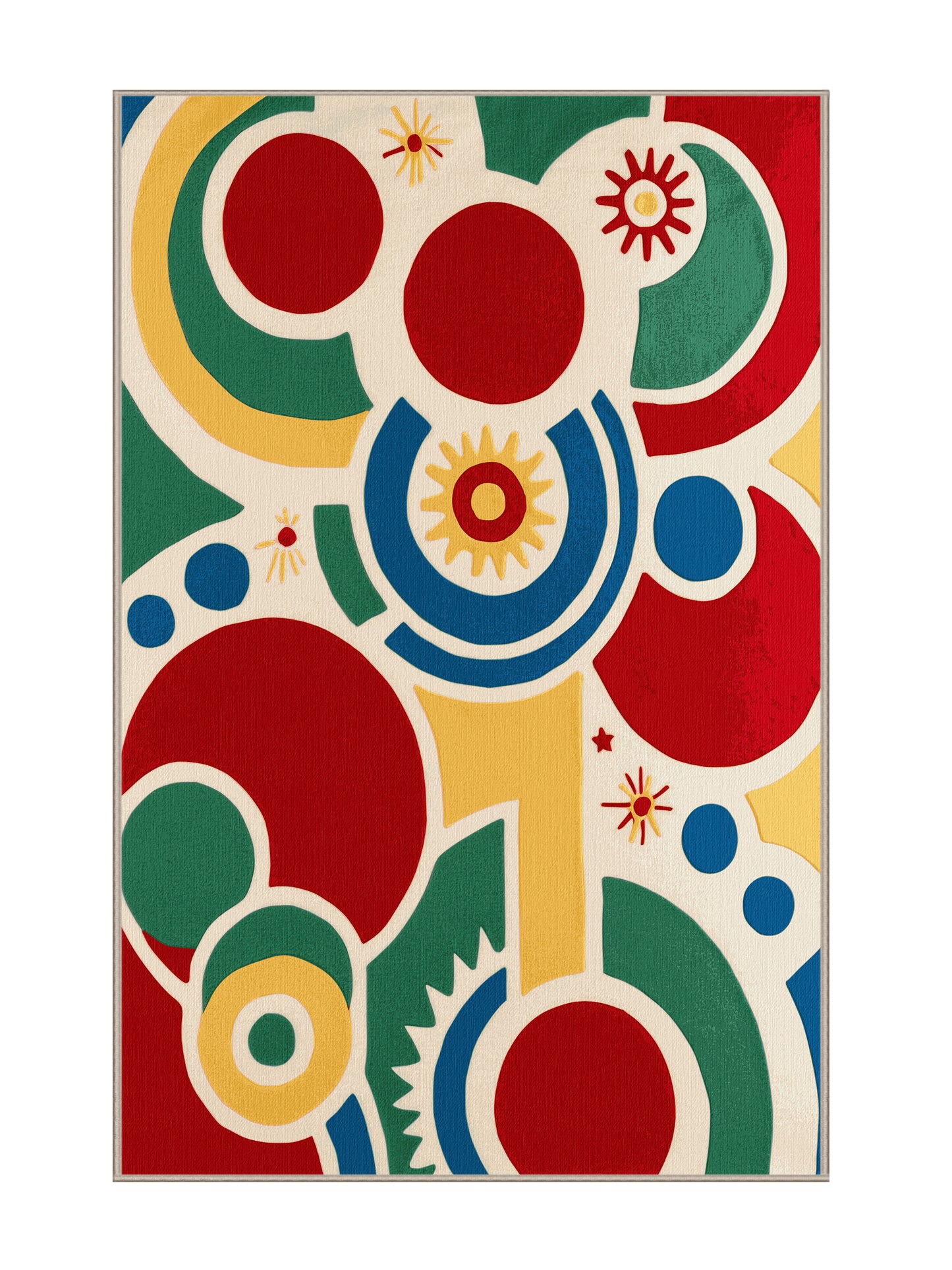 Retro Ruckus Flashy Line - Premium Wheat (W3C) Modern Area Rug | Plush & Washable Options | Rugolution Home Decor