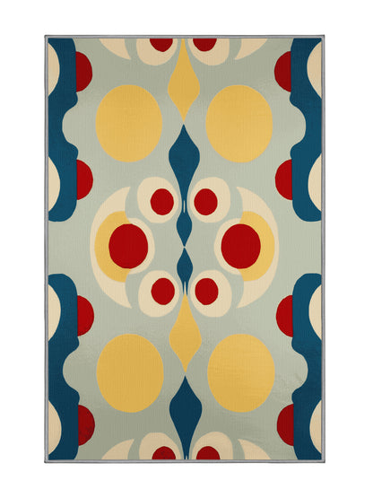 Retro Ruckus Vibrant Sway - Premium Sage Modern Area Rug | Plush & Washable Options | Rugolution Home Decor