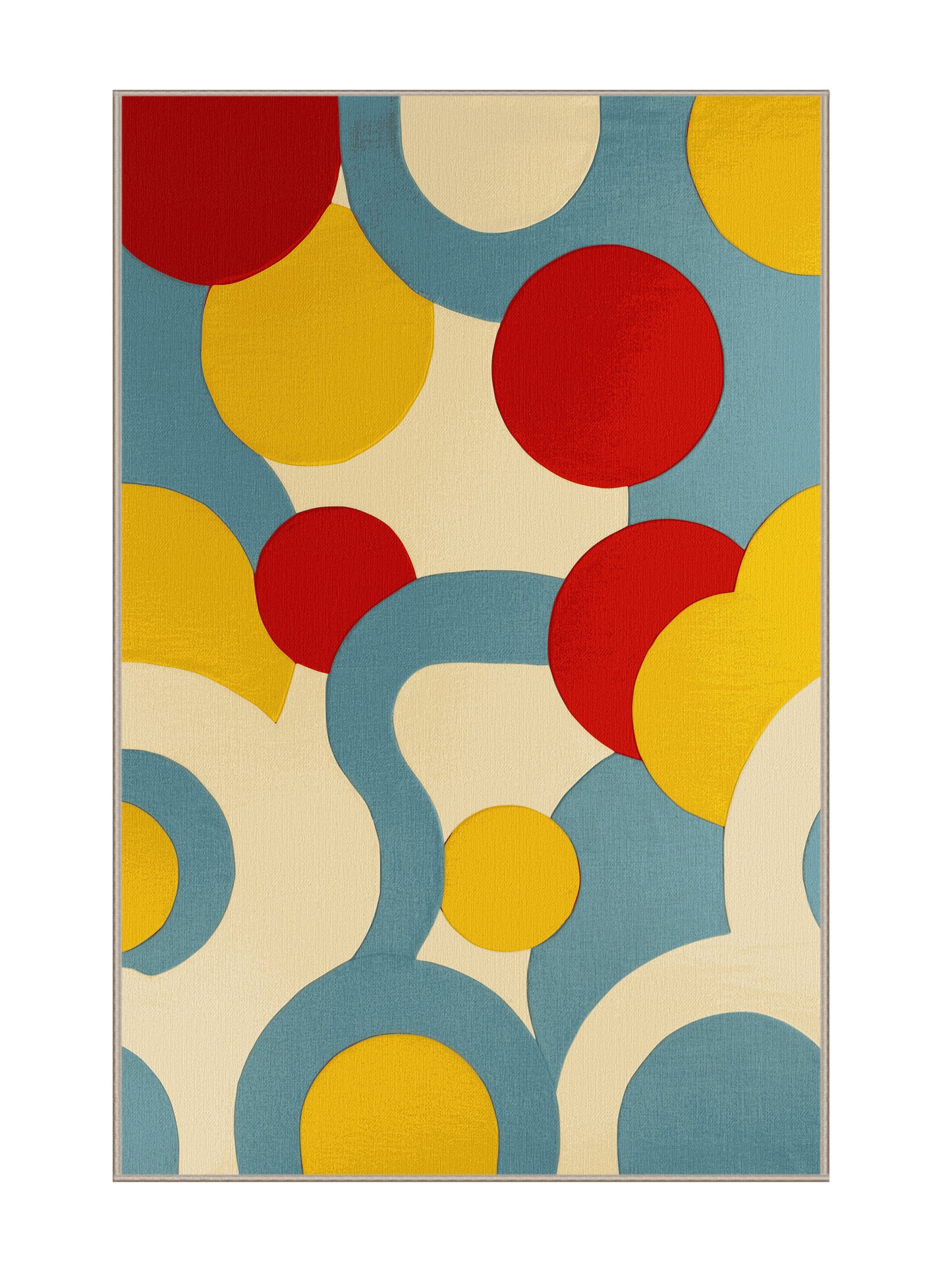 Retro Ruckus Witty Bounce - Premium Cardboard Brown Modern Area Rug | Plush & Washable Options | Rugolution Home Decor