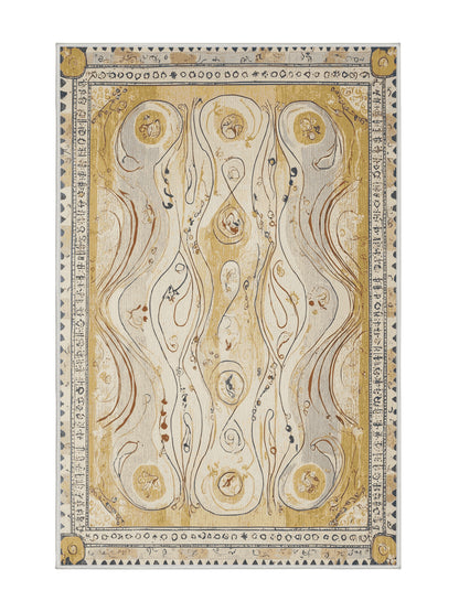 Retro Ruckus Zippy Loop - Premium White Chocolate Modern Area Rug | Plush & Washable Options | Rugolution Home Decor