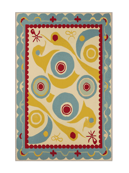 Retro Ruckus Snazzy Prime Flex - Premium Light French Beige Modern Area Rug | Plush & Washable Options | Rugolution Home Decor