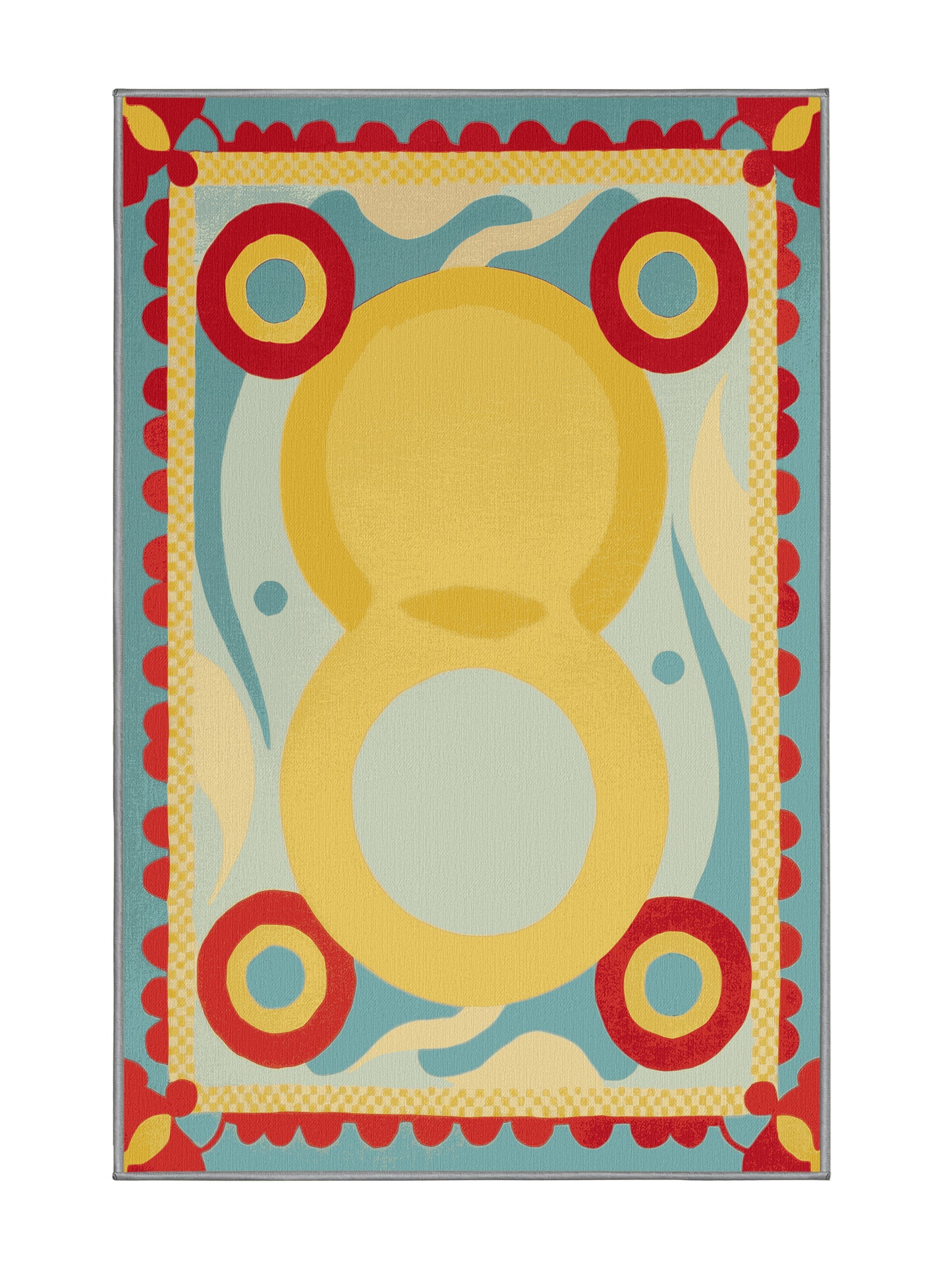 Retro Ruckus Cheeky Swing - Premium Bullet Shell Modern Area Rug | Plush & Washable Options | Rugolution Home Decor