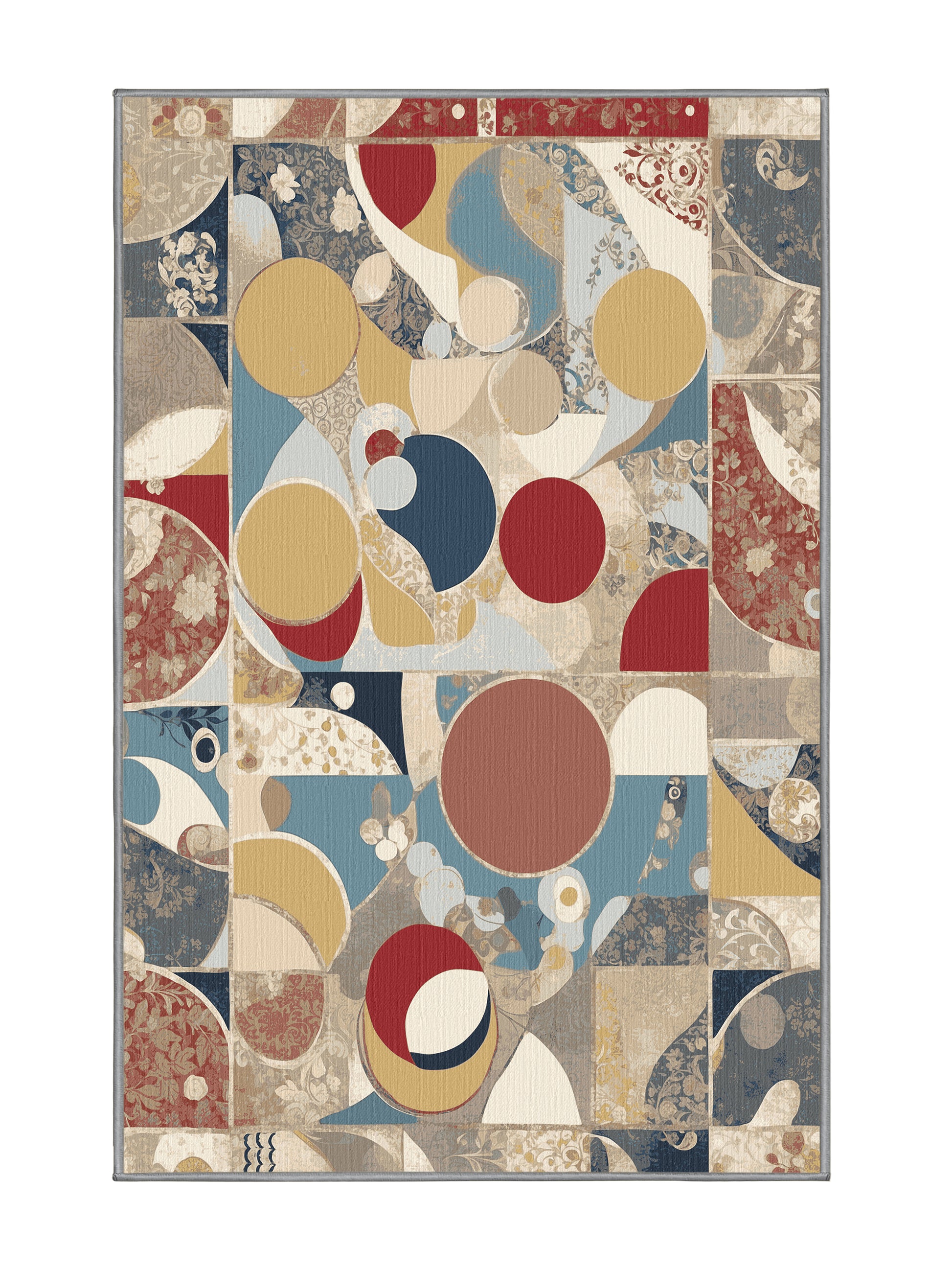 Retro Ruckus Vivid Gleam - Premium Sandstone Modern Area Rug | Plush & Washable Options | Rugolution Home Decor