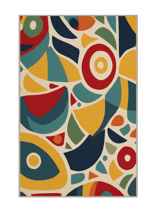 Retro Ruckus Jazzy Pulse - Premium Deer Brown Modern Area Rug | Plush & Washable Options | Rugolution Home Decor