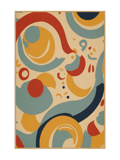 Retro Ruckus Funky Ripple - Premium Brown Sugar Modern Area Rug | Plush & Washable Options | Rugolution Home Decor