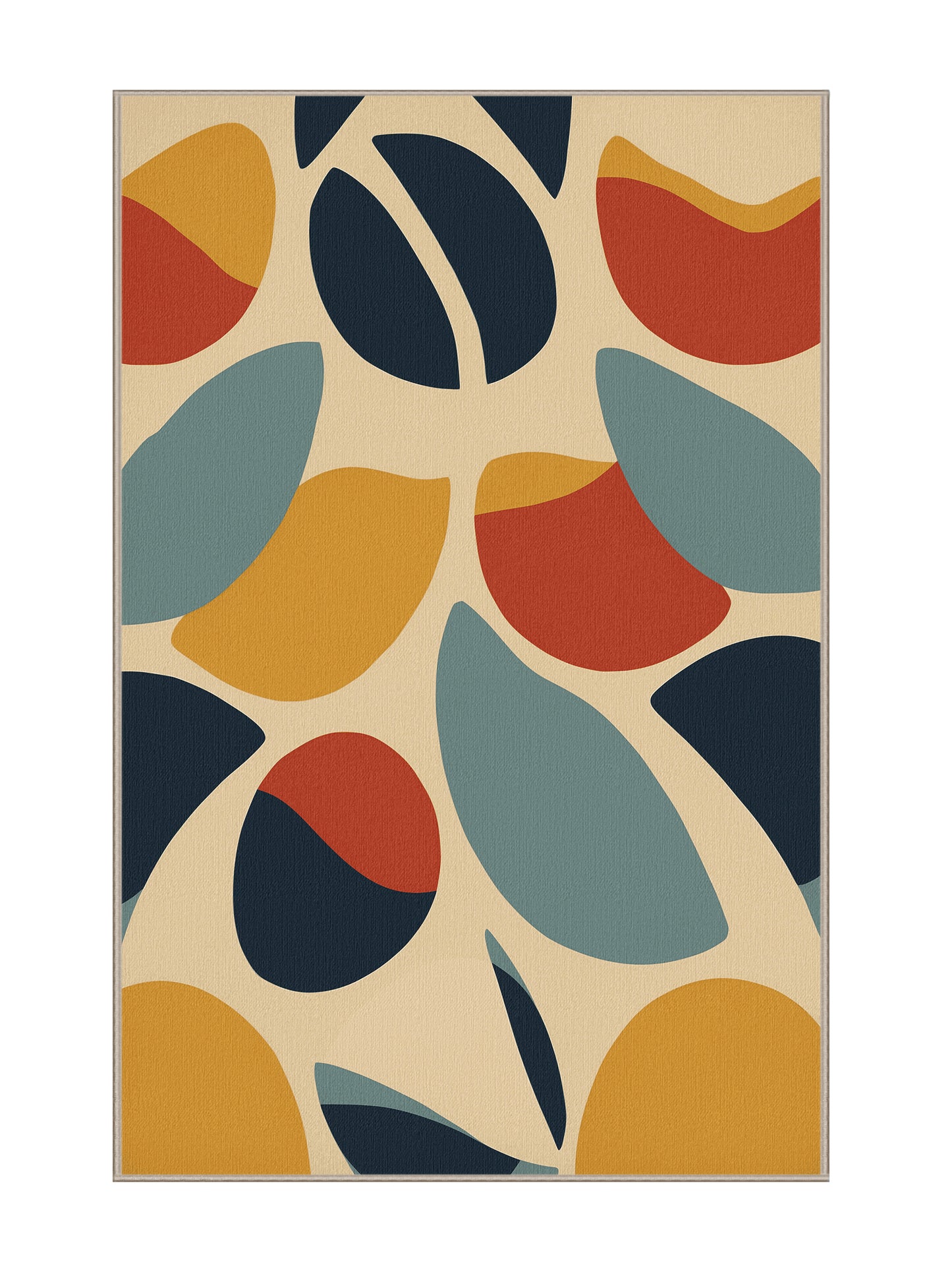 Retro Ruckus Cheeky Spin - Premium Deer Brown Modern Area Rug | Plush & Washable Options | Rugolution Home Decor