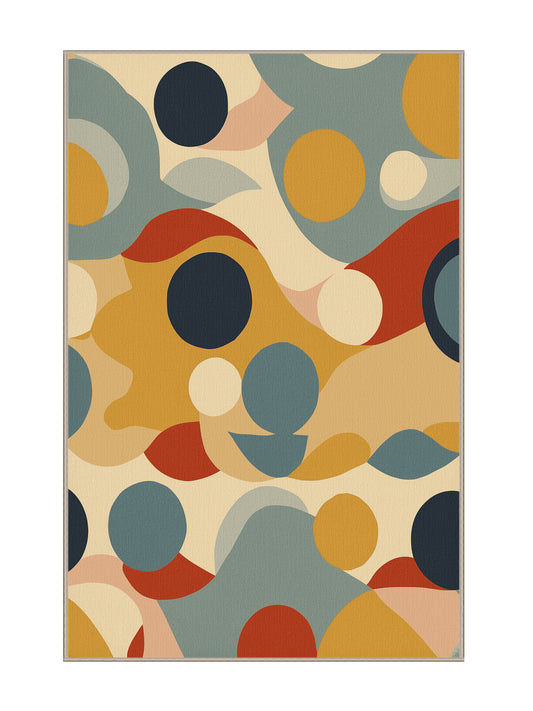 Retro Ruckus Groovy Jive - Premium Deer Brown Modern Area Rug | Plush & Washable Options | Rugolution Home Decor