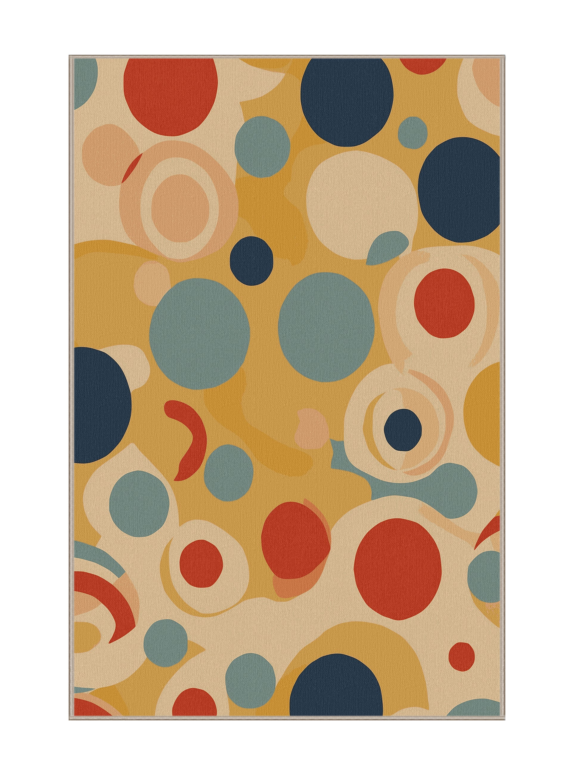 Retro Ruckus Snazzy Dash - Premium Light French Beige Modern Area Rug | Plush & Washable Options | Rugolution Home Decor