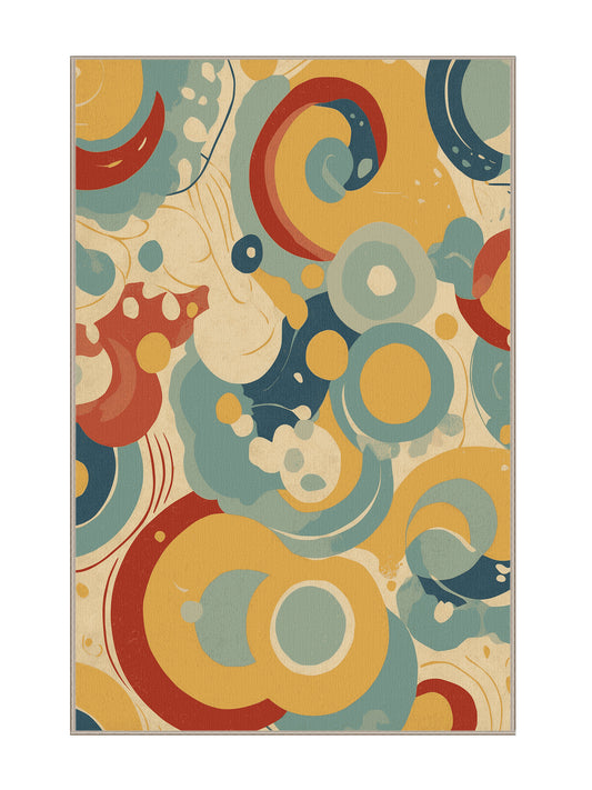 Retro Ruckus Lively Sway - Premium Deer Brown Modern Area Rug | Plush & Washable Options | Rugolution Home Decor