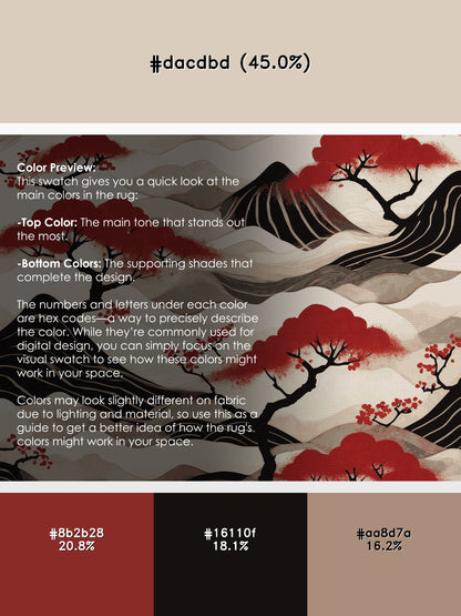 Windblown Blossom Rug