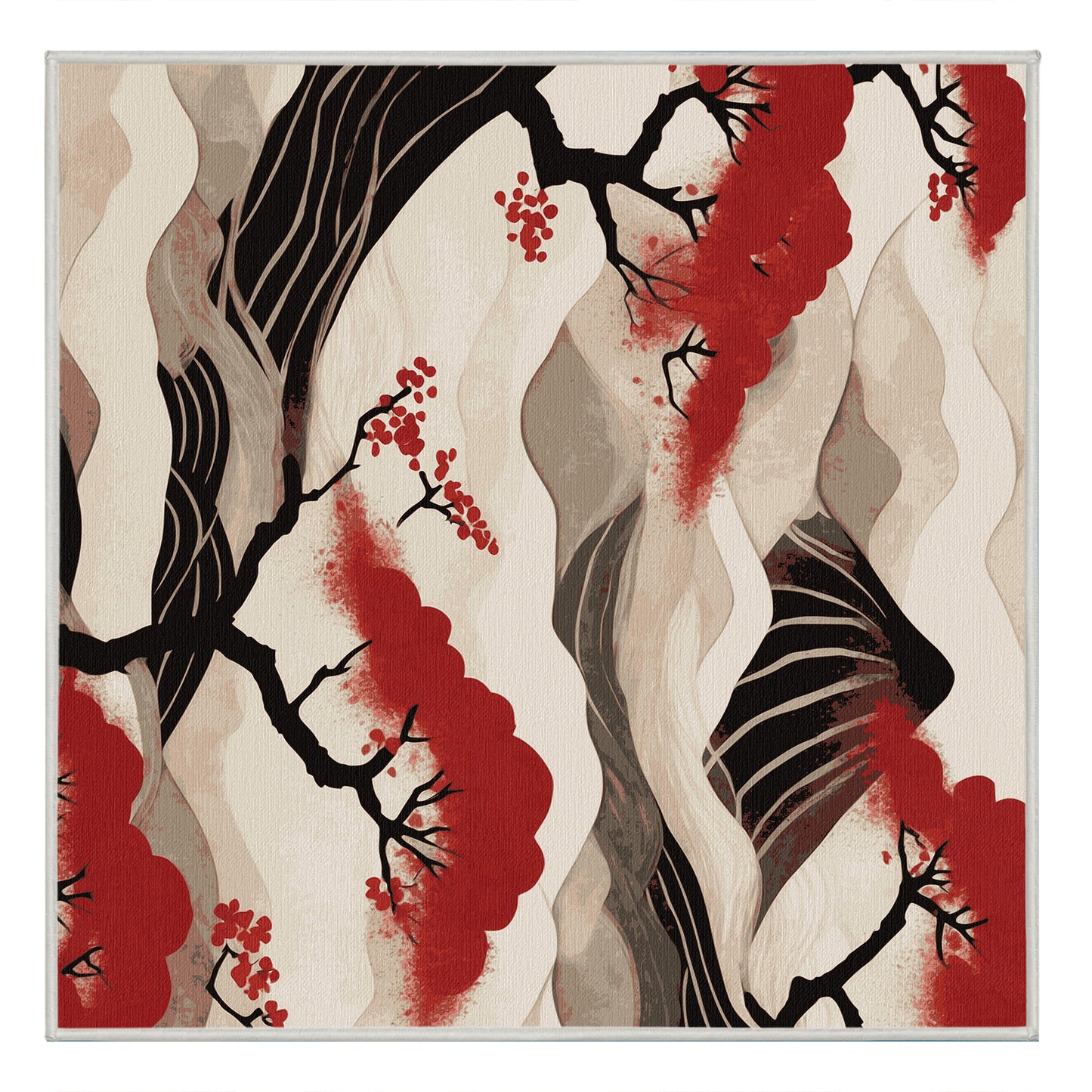 Windblown Blossom Rug