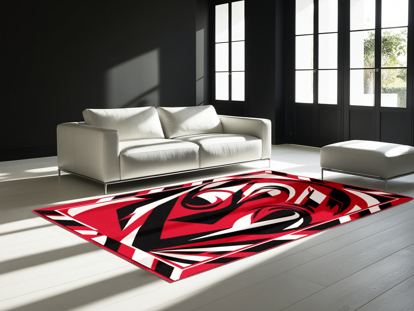 Scarlet Tempest Rug