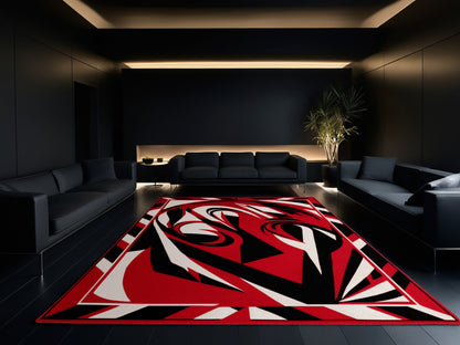 Scarlet Tempest Rug