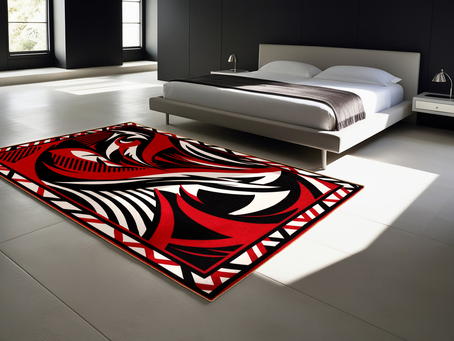 Abstract Prime Inferno Rug