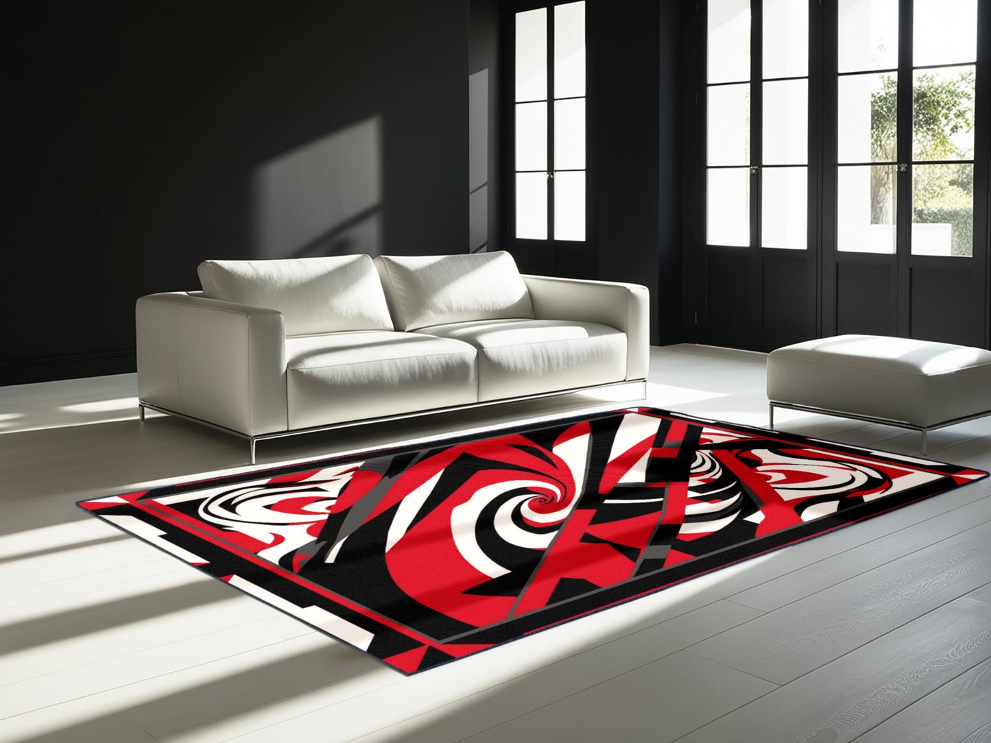 Cerise Currents Rug