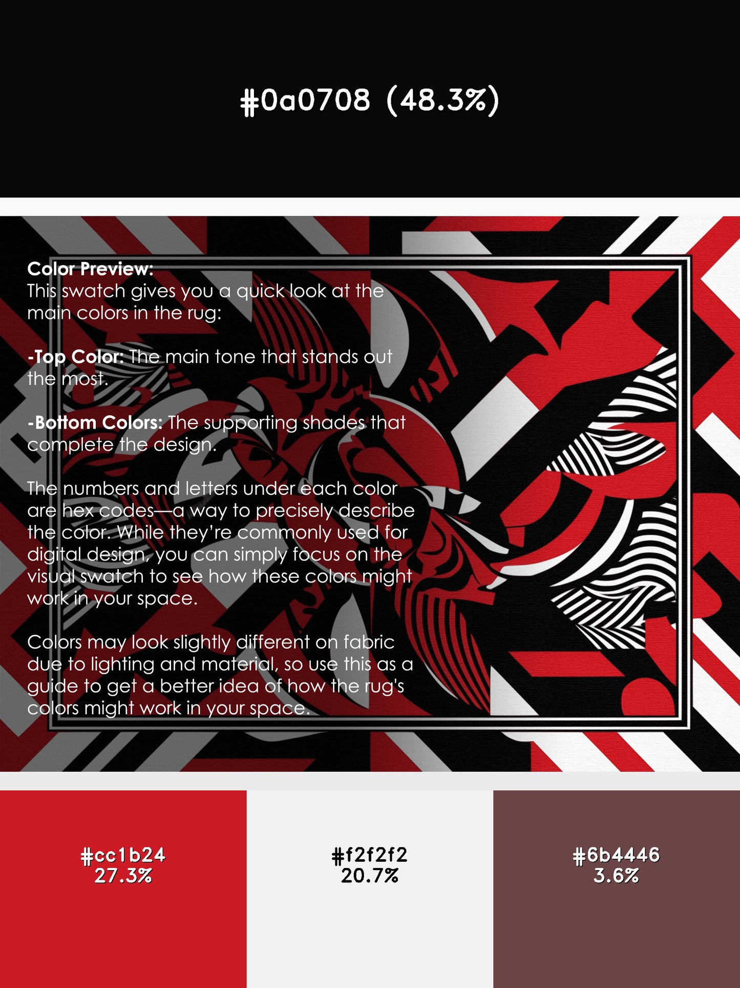 Vermillion Velocity Rug