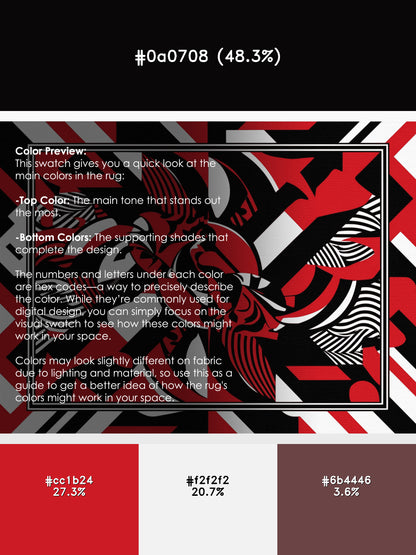 Vermillion Velocity Rug