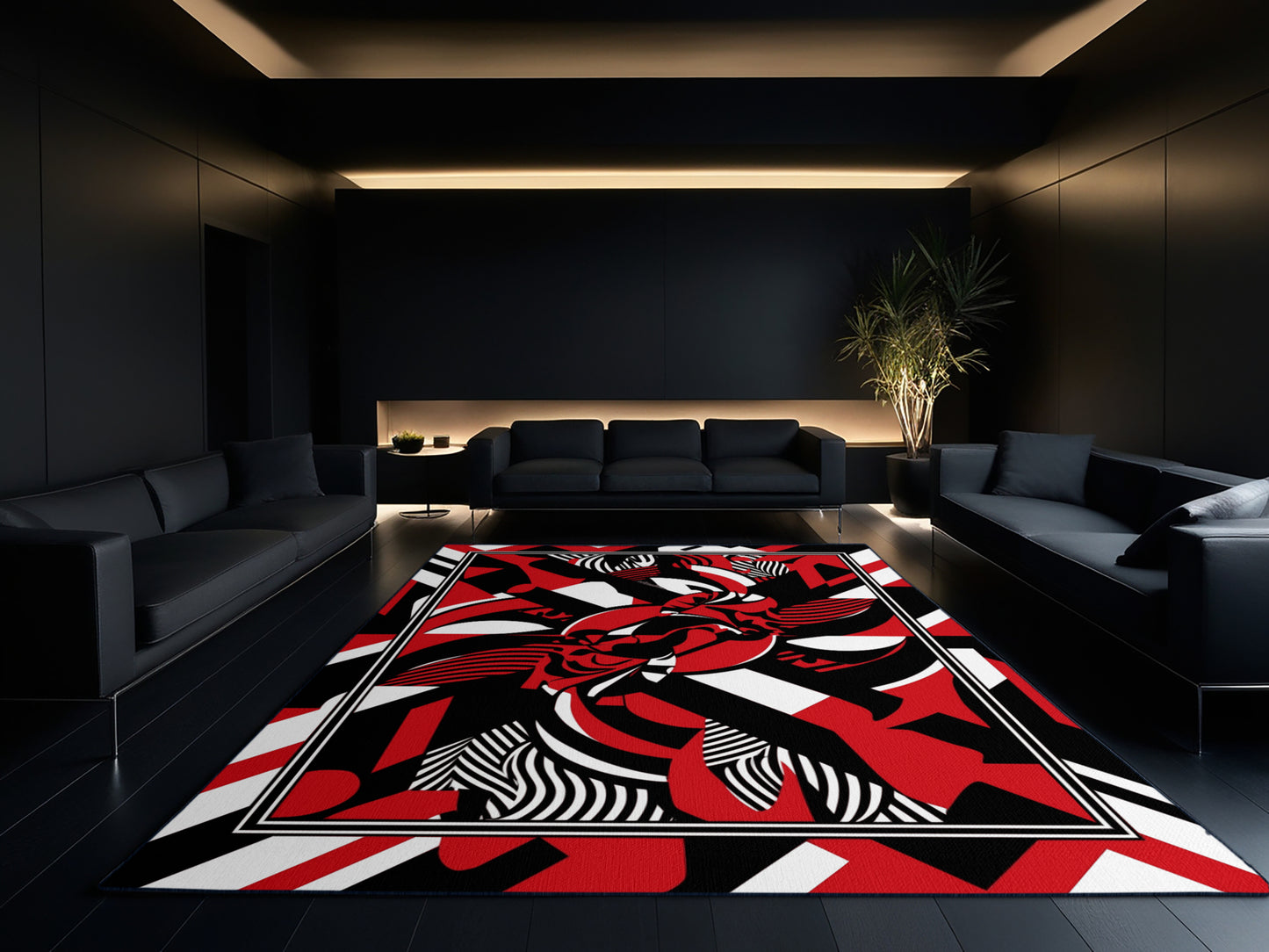 Vermillion Velocity Rug