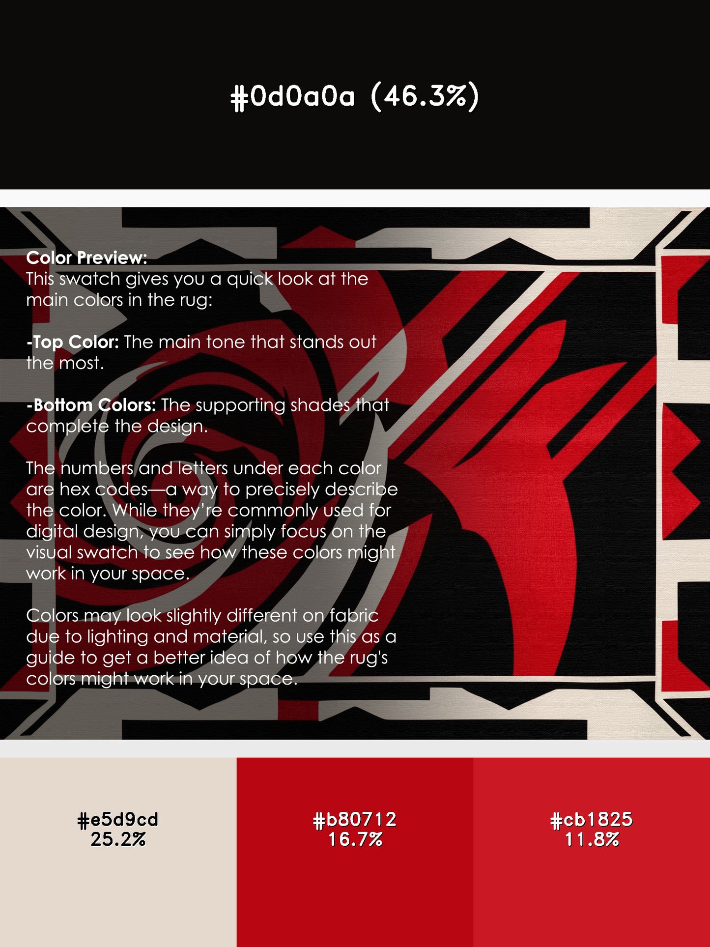 Scarlet Symphony Rug