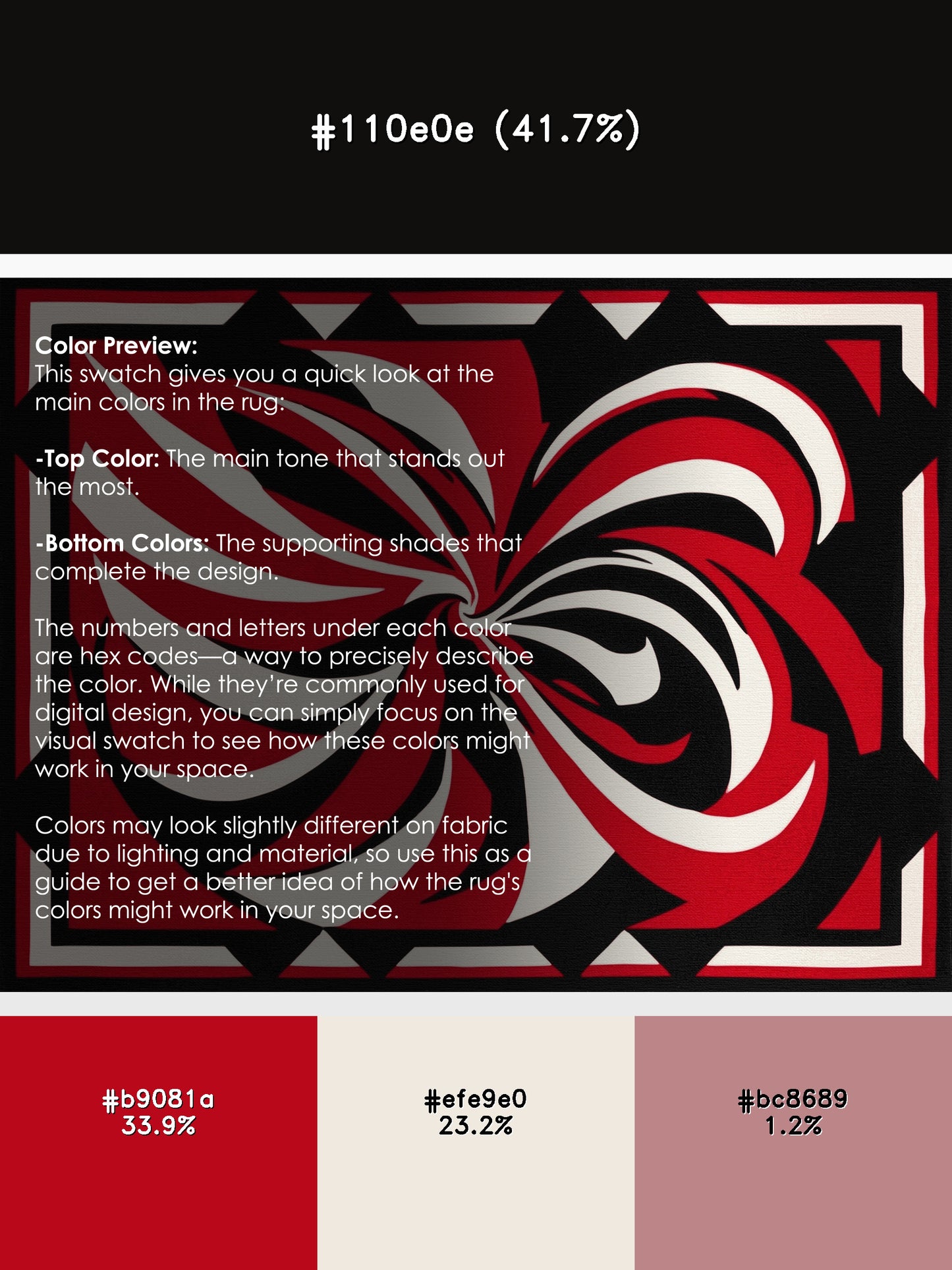 Obsidian Passion Rug