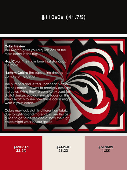 Obsidian Passion Rug