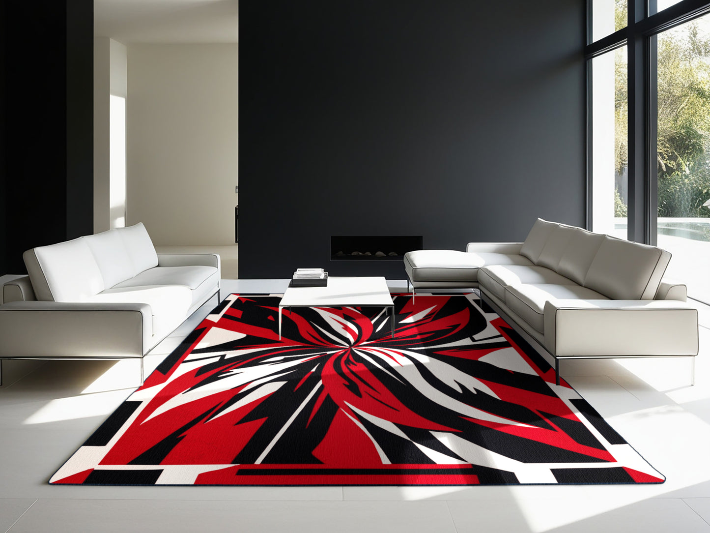 Ember Resonance Rug