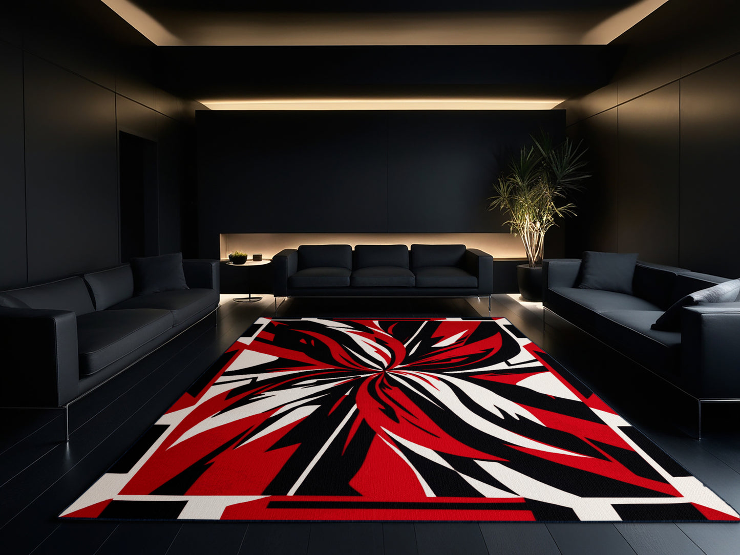 Ember Resonance Rug