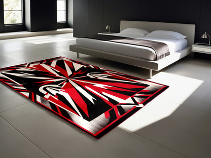 Scarlet Prism Rug