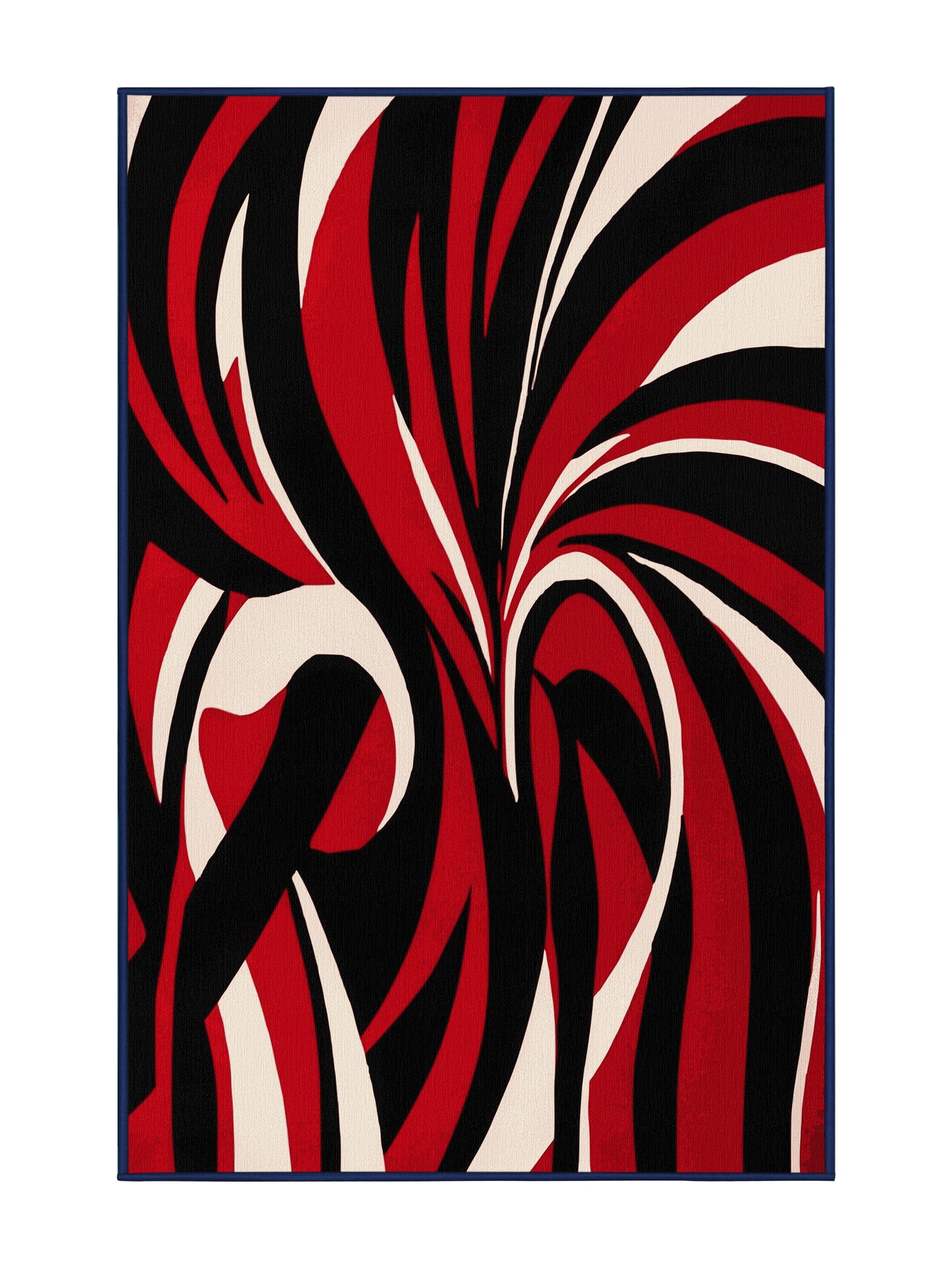 Scarlet Surrealism Sinister Edge - Premium Night Modern Area Rug | Plush & Washable Options | Rugolution Home Decor