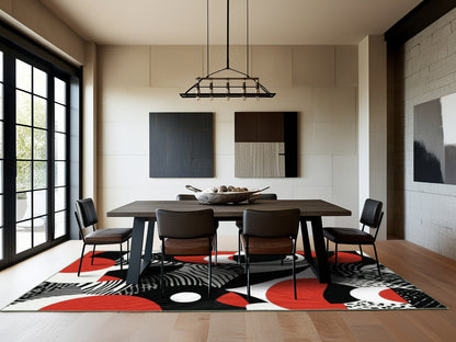 Scarlet Reflection Rug