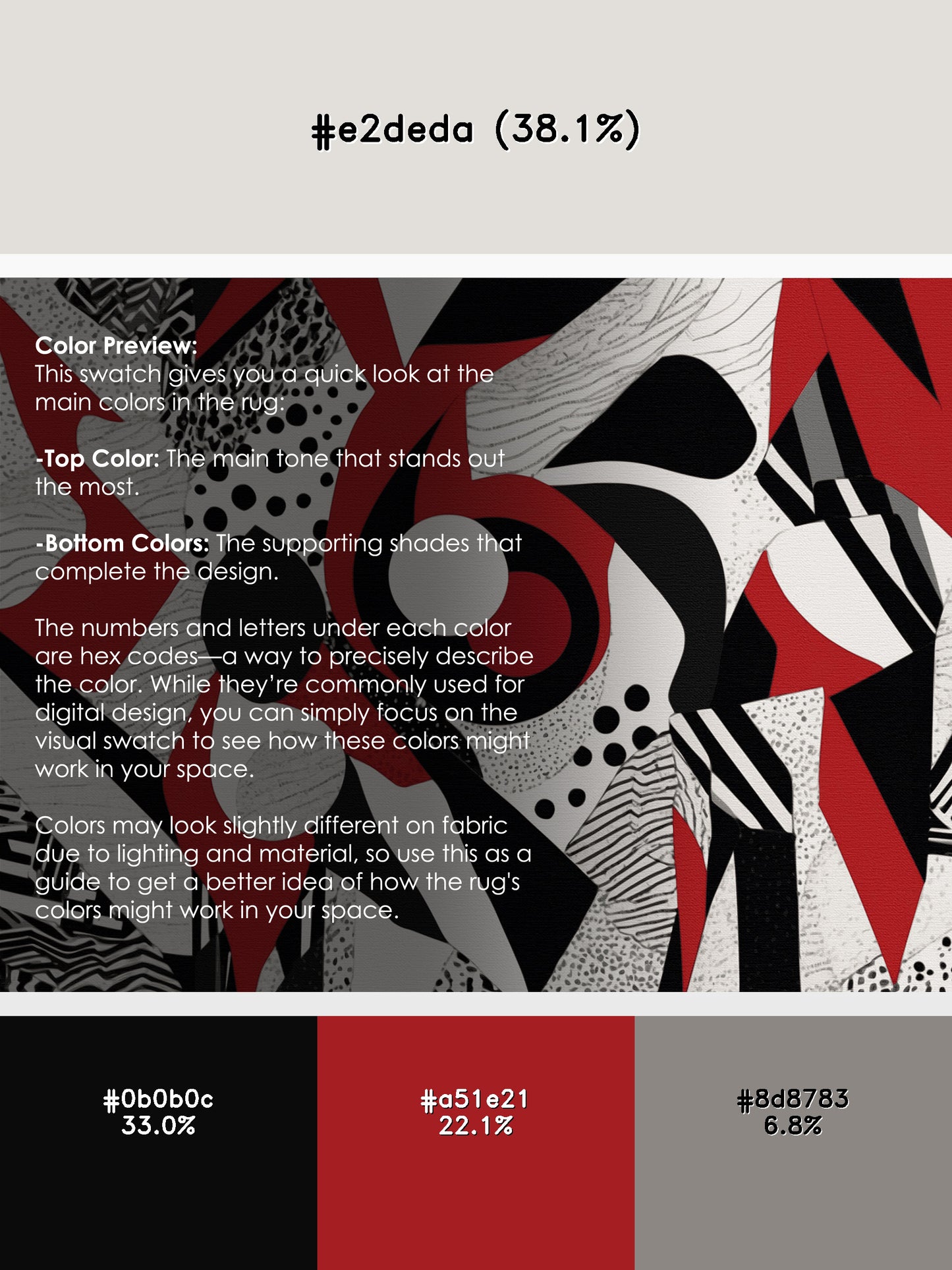 Crimson Fragment Rug