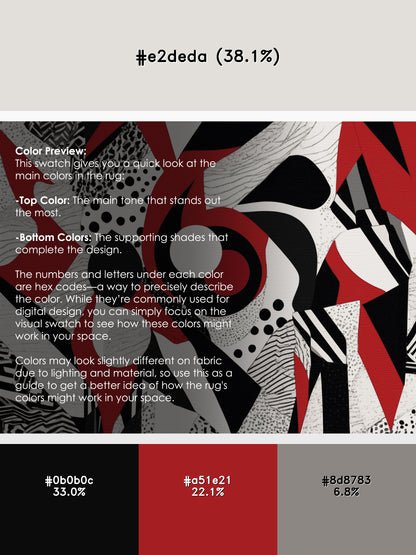 Crimson Fragment Rug