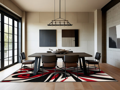 Crimson Radiance Rug