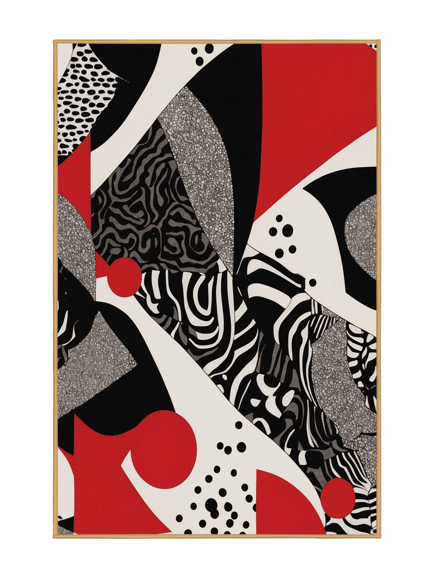 Scarlet Surrealism Eternal Echo - Premium Chestnut Modern Area Rug | Plush & Washable Options | Rugolution Home Decor