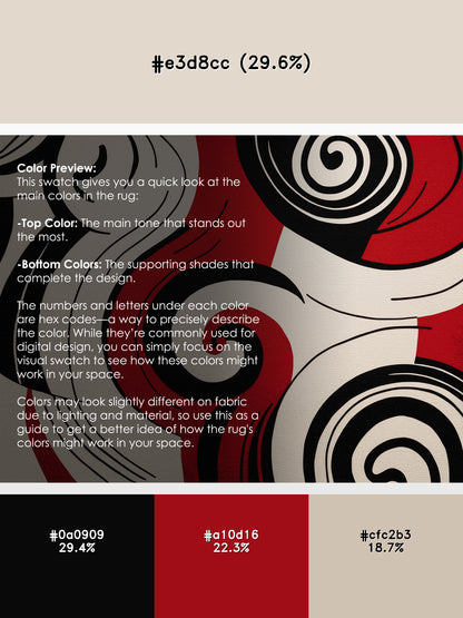 Scarlet Fracture Rug