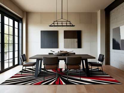 Crimson Harmony Rug