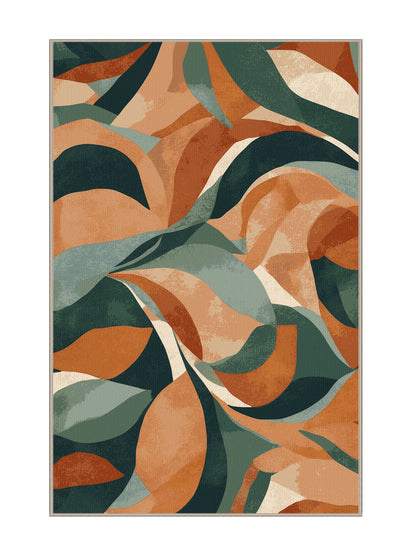 Terra Verde Terracotta Trail - Premium Tan (W3C) Modern Area Rug | Plush & Washable Options | Rugolution Home Decor