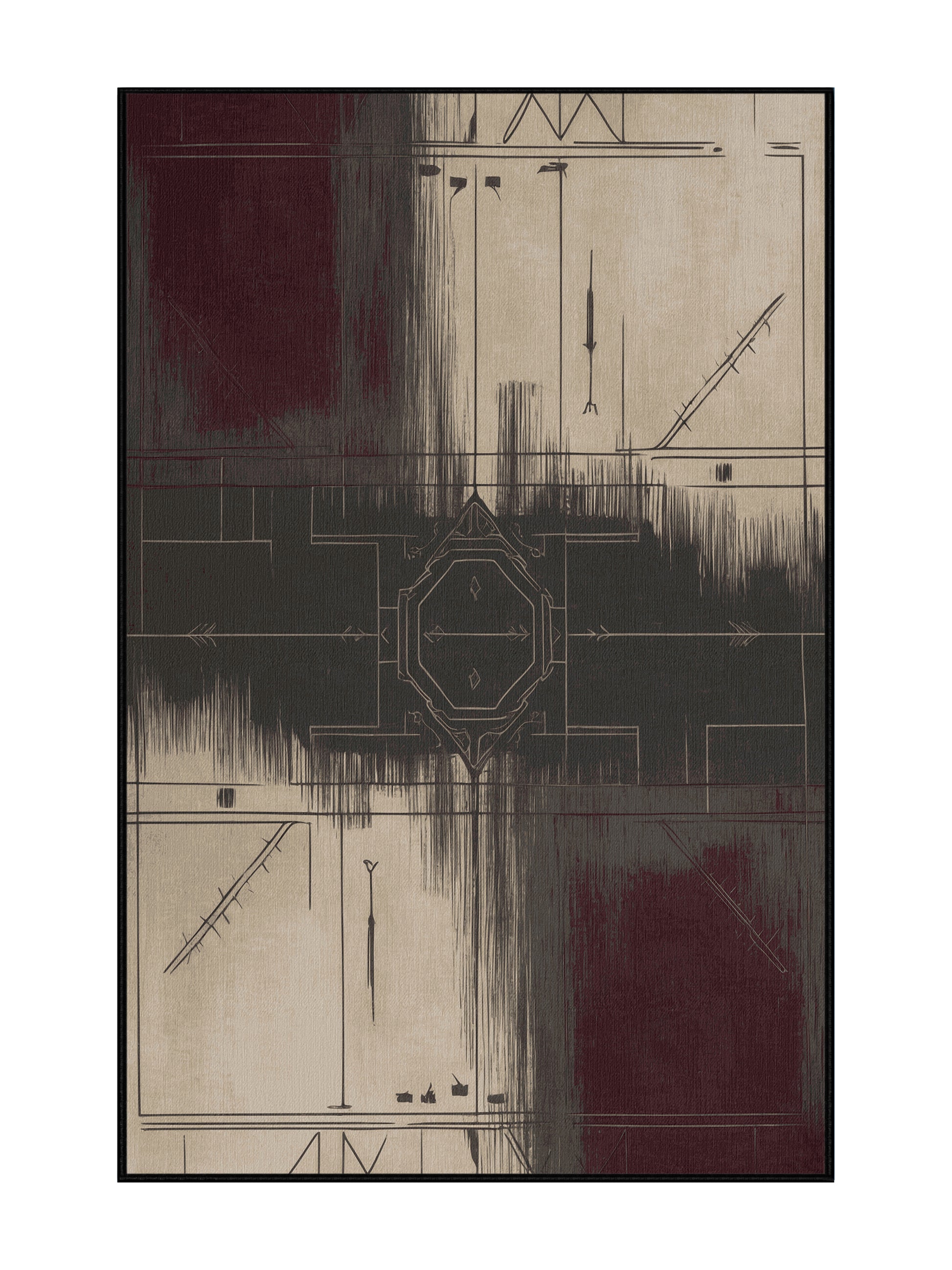 Timeless Tapestries Royal Relic - Premium Dark Coffee Modern Area Rug | Plush & Washable Options | Rugolution Home Decor