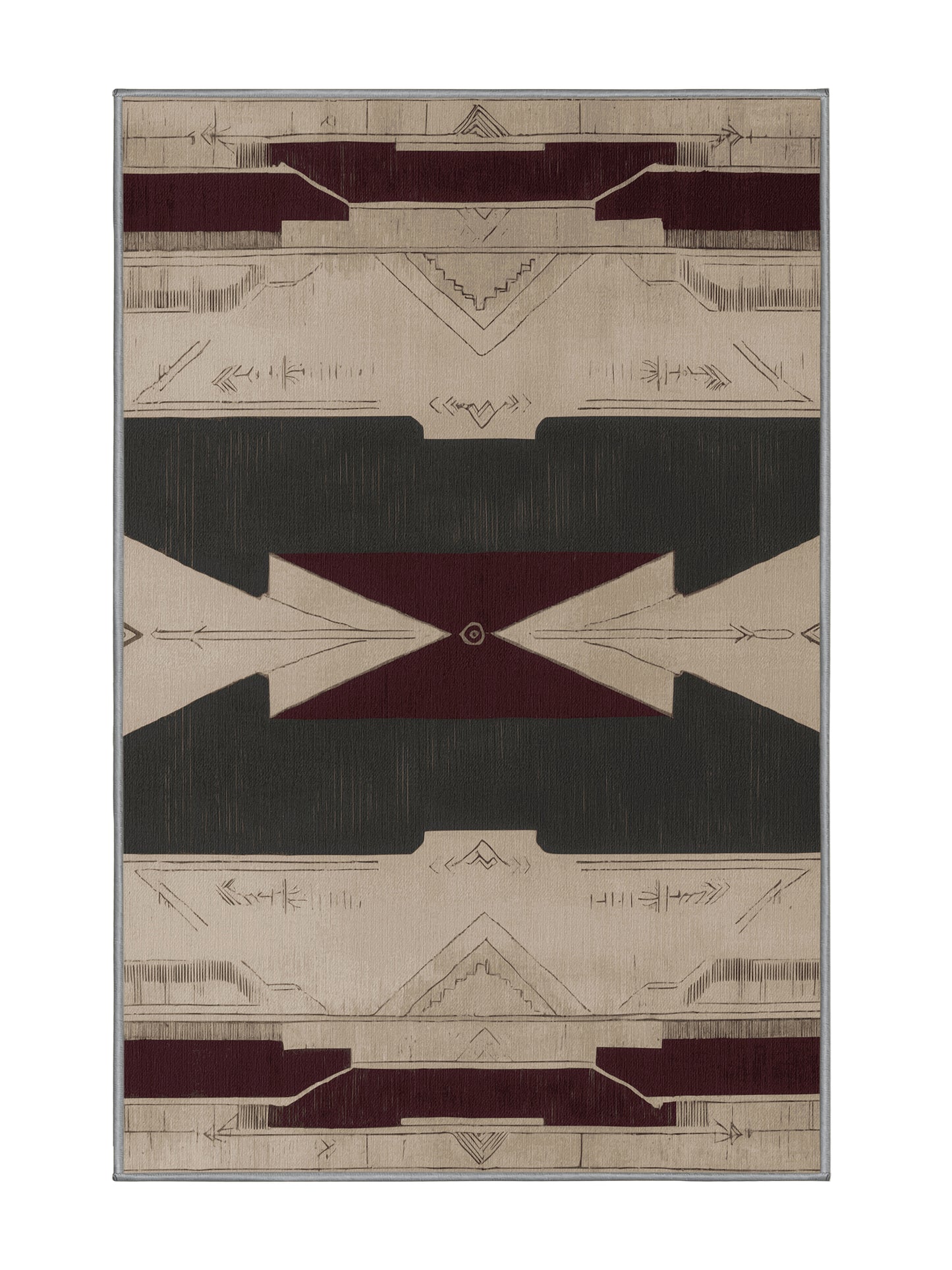 Timeless Tapestries Ancient Etching - Premium Sandstone Modern Area Rug | Plush & Washable Options | Rugolution Home Decor