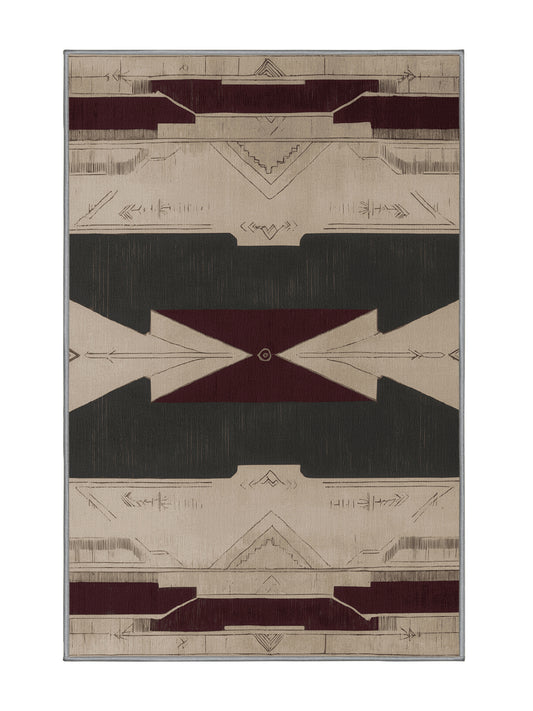 Timeless Tapestries Ancient Etching - Premium Sandstone Modern Area Rug | Plush & Washable Options | Rugolution Home Decor