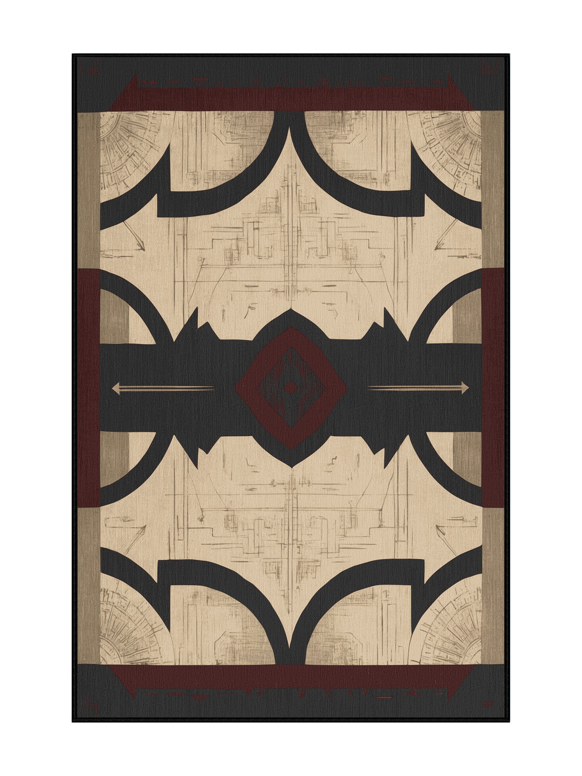 Timeless Tapestries Regal Embers - Premium Oil Modern Area Rug | Plush & Washable Options | Rugolution Home Decor