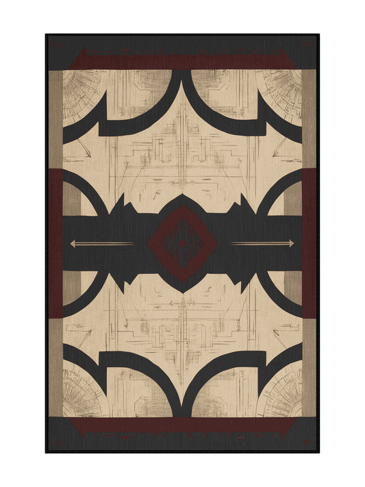 Timeless Tapestries Regal Embers - Premium Oil Modern Area Rug | Plush & Washable Options | Rugolution Home Decor