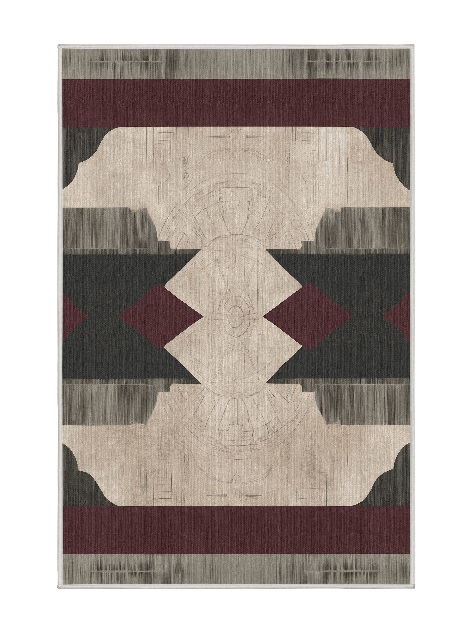 Timeless Tapestries Renaissance Rhapsody - Premium Dark White Modern Area Rug | Plush & Washable Options | Rugolution Home Decor