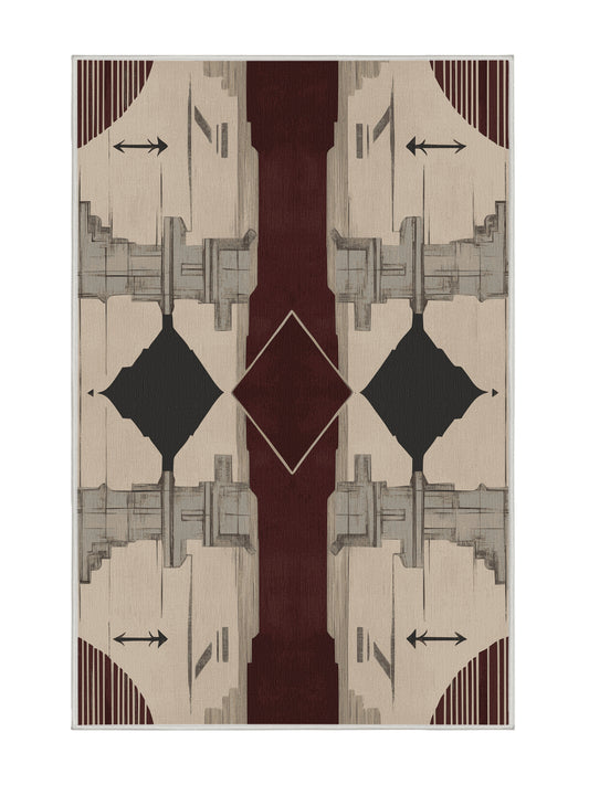 Timeless Tapestries Dynastic Dream - Premium Champagne Modern Area Rug | Plush & Washable Options | Rugolution Home Decor