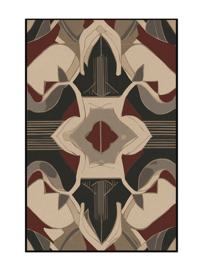 Timeless Tapestries Legacy Labyrinth - Premium Taupe Modern Area Rug | Plush & Washable Options | Rugolution Home Decor