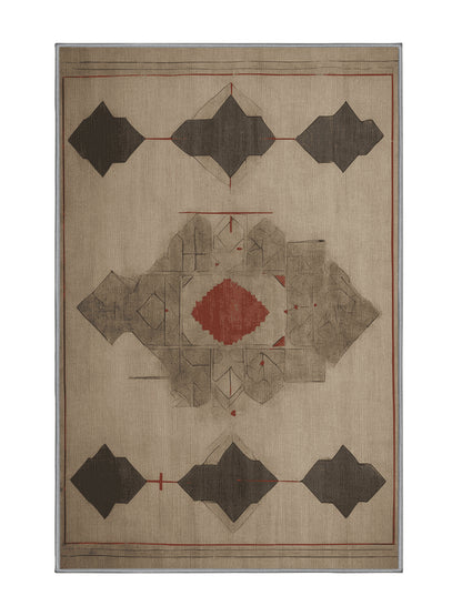 Timeless Tapestries Age-Worn Grace - Premium Sandstone Modern Area Rug | Plush & Washable Options | Rugolution Home Decor