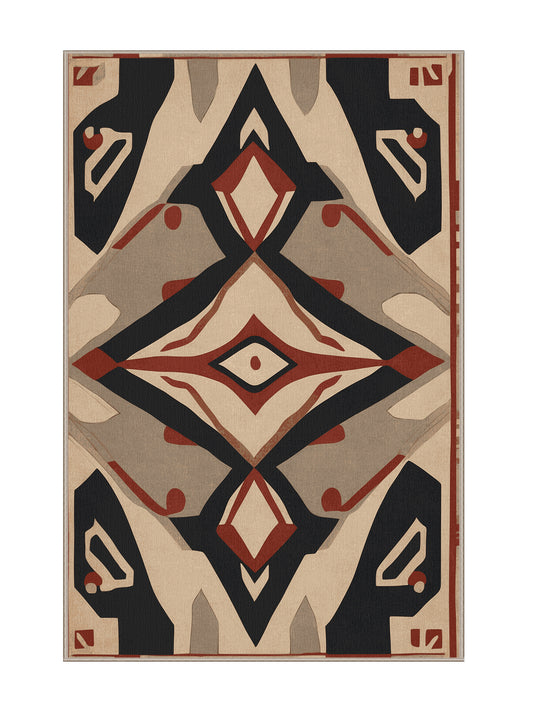 Timeless Tapestries Classic Bloom - Premium Tan (W3C) Modern Area Rug | Plush & Washable Options | Rugolution Home Decor